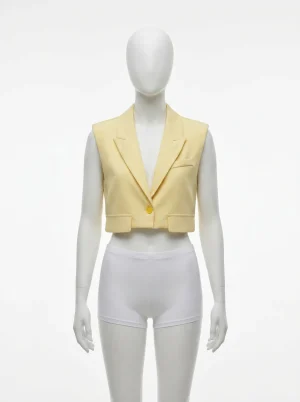 Blazer sans manche court élégant femme quotidien - Vue 1 - blazer sans manche