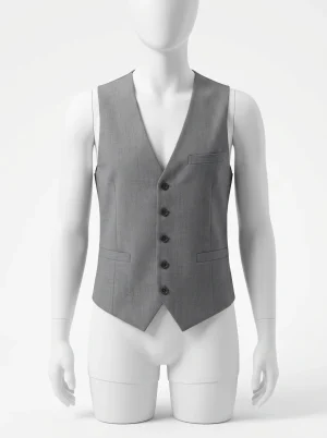 blazer sans manche homme slim fit professionnel grande taille - Vue 1 - blazer sans manche