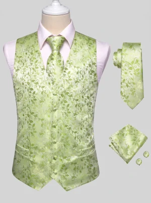 Blazer sans manche motif cachemire ensemble mariage homme - Vue 1 - blazer sans manche